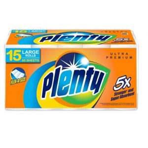 Plenty Premium Flex-A-Size 2ply Paper Towels 110ct